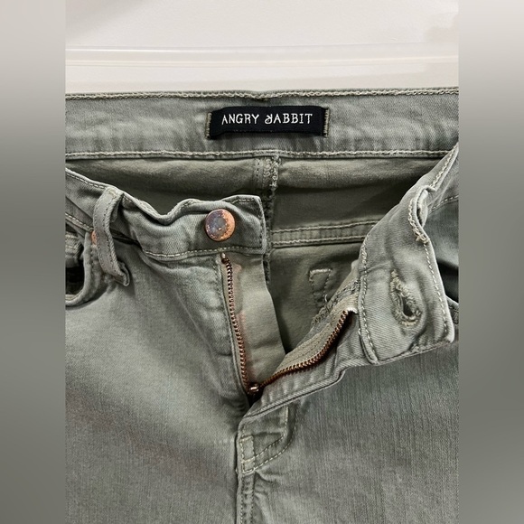 ANGRY RABBIT FRAY HEM COLOR SKINNY JEANS (SIZE 29) - Picture 5 of 8